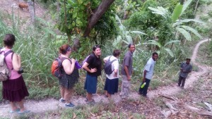 Walking on the path in Haiti 2015